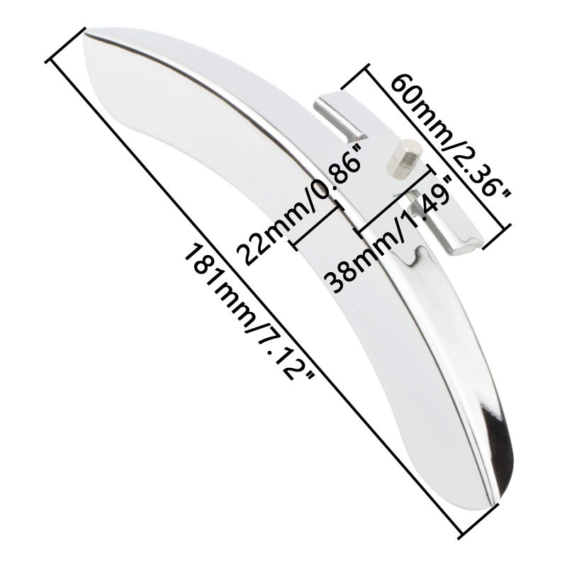 Swhmc 1PCS Single Leg Banjo Armrest Repair Chrome Tone Banjo Parts - Image 2